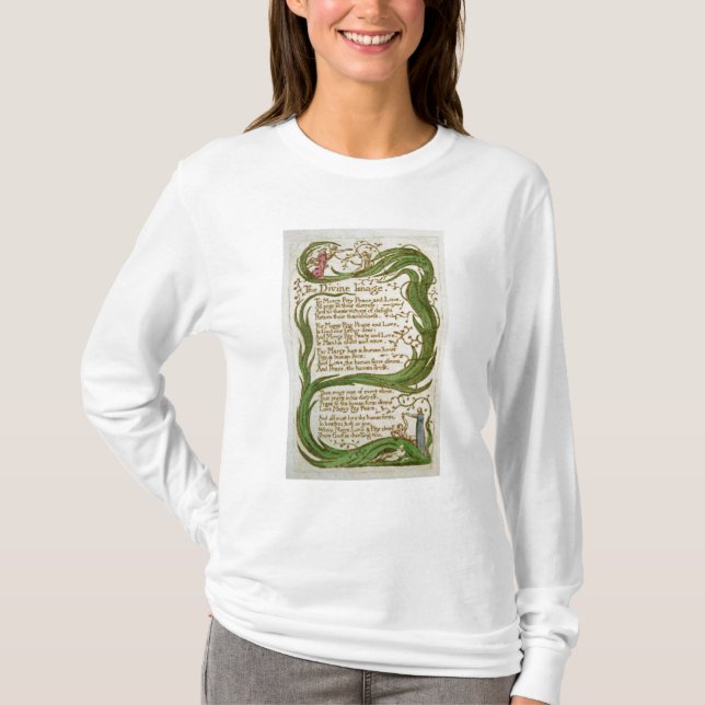 William Blake | som prästen avbildar, från sånger T Shirt (Framsida)