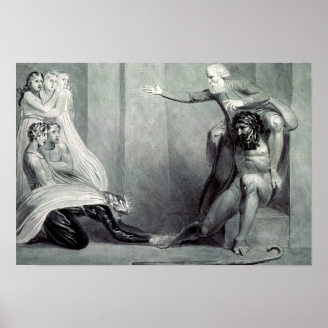 William Blake | Tiriel, som återförs till Palace Poster (Framsidan)
