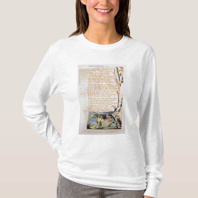 William Blake | Tygeren, från sånger av oskuld Tee (Framsida)