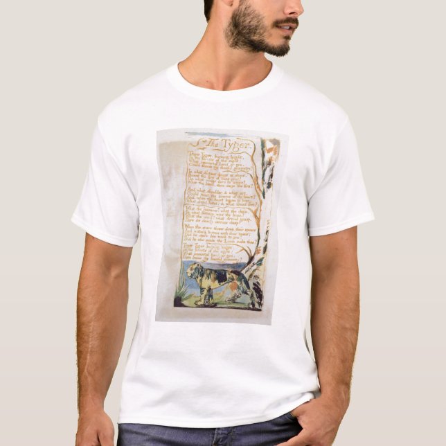 William Blake | Tygeren, från sånger av oskuld Tee (Framsida)