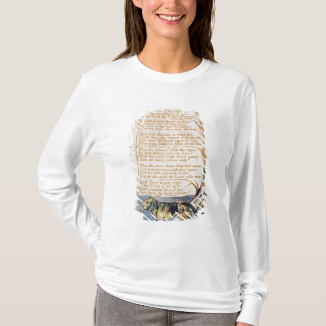 William Blake | Tygeren, från sånger av oskuld Tee Shirt (Framsida)