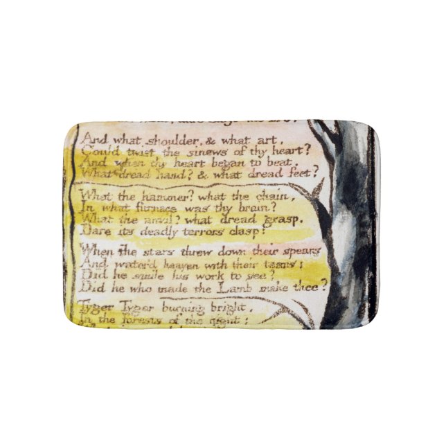 William Blake | "Tygeren", pläterar 36 (Bentley Badrumsmatta (Framsidan)