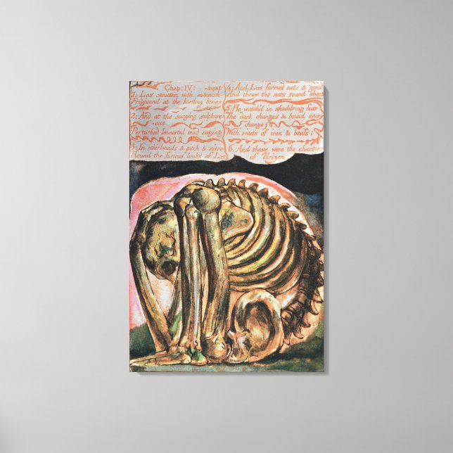 William Blake | Upprättande av fryst material Canvastryck (Framsida)