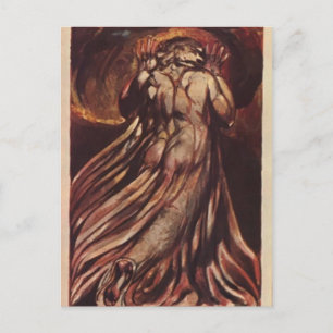 William Blake-white-parad man på lång blek Vykort