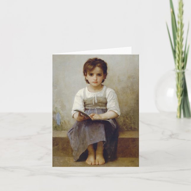 William Bouguereau-kortet "Svårt leon" Kort (Framsida)