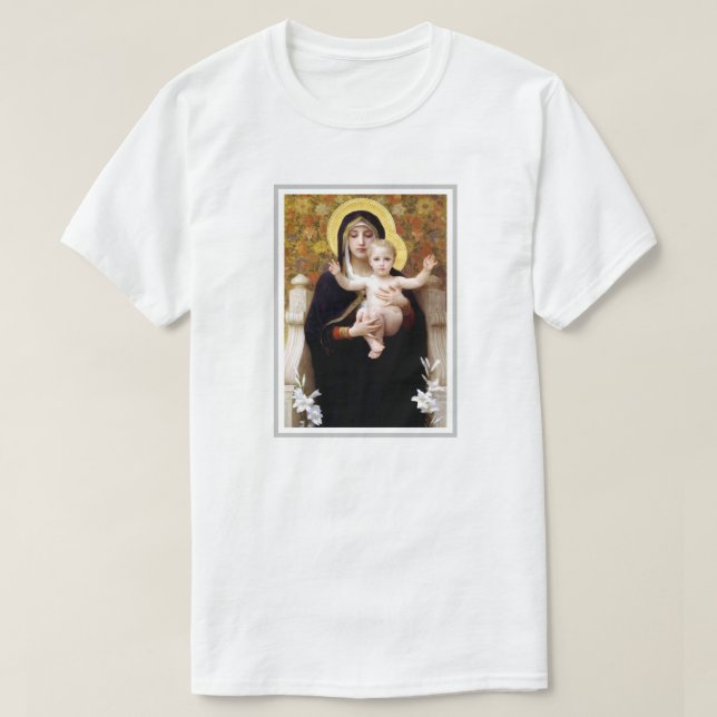 William Bouguereau Virgin och Child T Shirt (Design framsida)