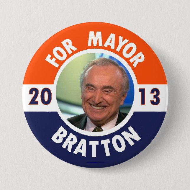 William Bratton för NYC-borgmästare i 2013 Knapp (Framsida)