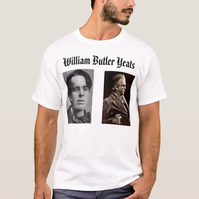 William Butler Yeats Tee Shirt (Framsida)