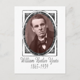 William Butler Yeats Vykort
