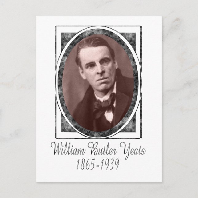William Butler Yeats Vykort (Framsida)