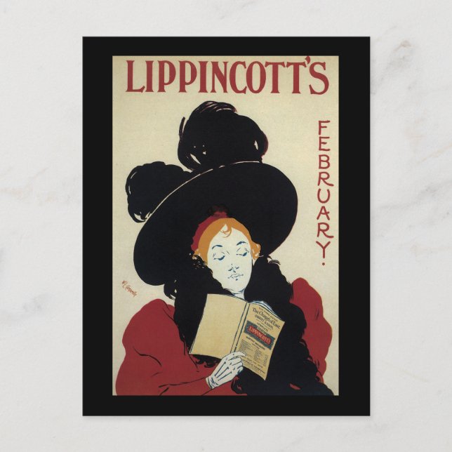 William Carqueville Lippincotts februari Vykort (Framsida)