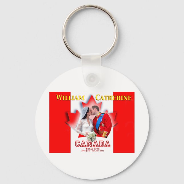 William & Catherine Canada Royal Tour Commemoratio Nyckelring (Framsida)