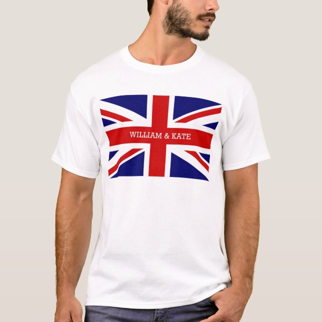 William & Catherine | Royalet Bröllop Tee Shirt (Framsida)