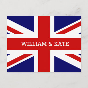 William & Catherine Royalet Bröllop Vykort