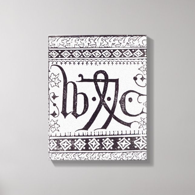 William Caxtons utskriftsmärke Canvastryck (Framsida)