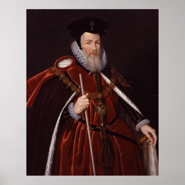 William Cecil 1st Baron Burghley Poster (Framsidan)