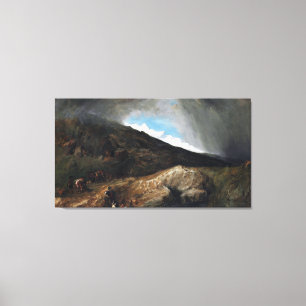 William Clarkson Stanfield Mountainous Ligcape Canvastryck