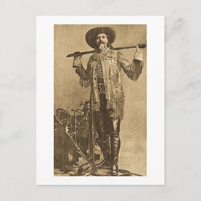 William Cody - Frontiersman (Sepia) Vykort (Framsida)