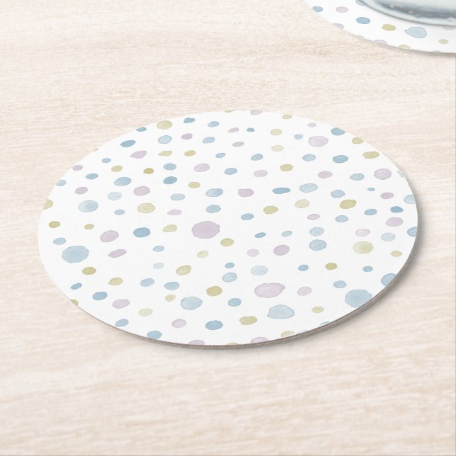 William Confetti Watercolor Dots Papper Underlägg (Vinklad)