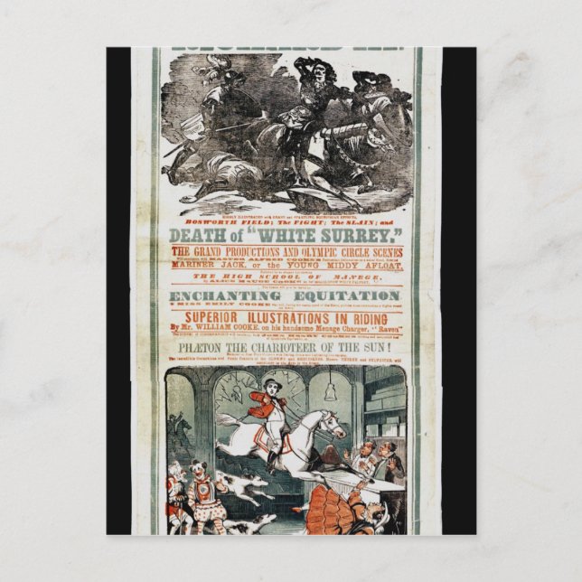 William Cooke:s Farewell-förmåner Vykort (Framsida)