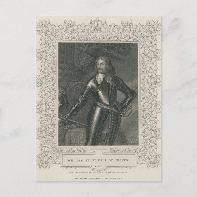 William Craven, 1:a Earl of Craven Vykort (Framsida)