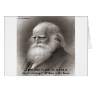 William Cullen Bryant & Naturcitat Hälsningskort
