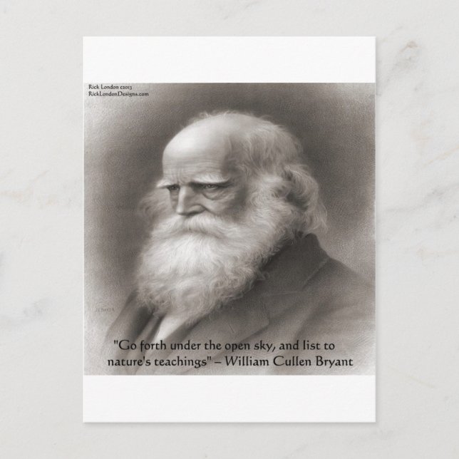 William Cullen Bryant & Naturcitat Vykort (Framsida)