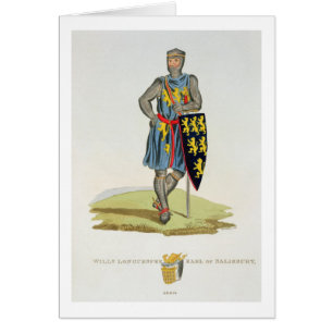 William de Longuespee, 3rd Earl av Salisbury (d.12 Hälsningskort