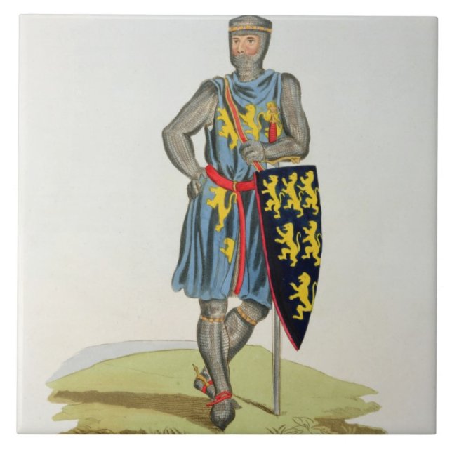 William de Longuespee, 3rd Earl av Salisbury (d.12 Kakelplatta (Framsidan)
