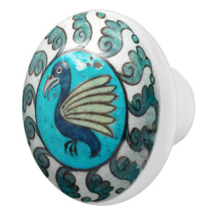 William De Morgan Dragon Ceramic Knob Knopp