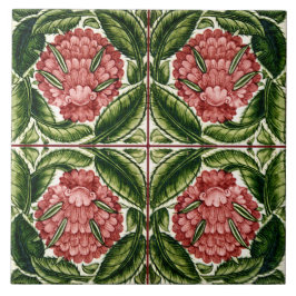 William De Morgan Victorian keramik Kakelplatta
