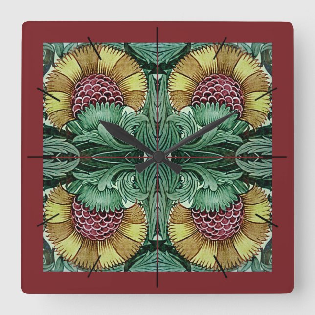 William De Morgan Victorian tar tid på Fyrkantig Klocka (Framsida)