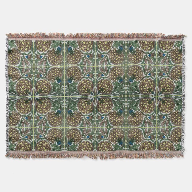William De Morgan Victorian Textiles Filt (Framsidan)