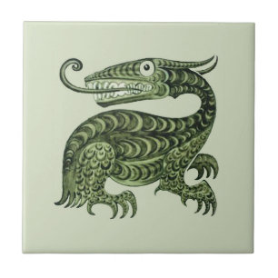 William De Morgan's Jabberwock Kakelplatta