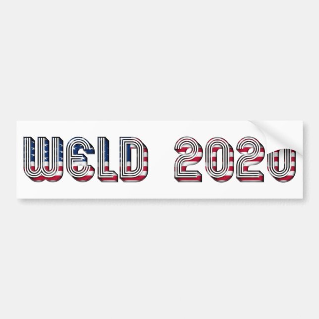 William F. Weld Presidentkandidat 2020 Bildekal (Framsidan)