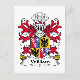 William Family Crest Vykort