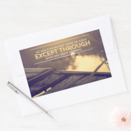 William Gladstone Inspirational Quote "Mistakes" Rektangulärt Klistermärke