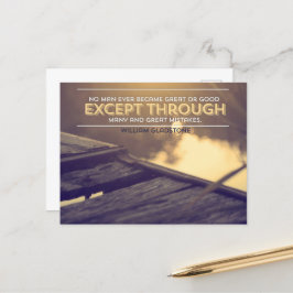 William Gladstone Inspirational Quote "Mistakes" Vykort