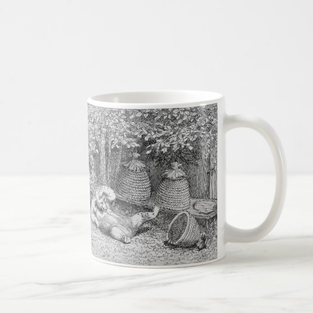 William H. Beard - Bear Stung by Bees Kaffemugg (Höger)