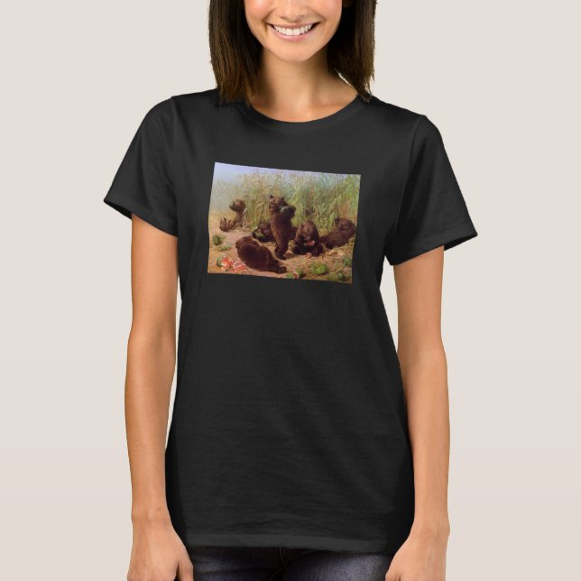 William H. Beard - Bears in Watermelon Patch T Shirt (Framsida)
