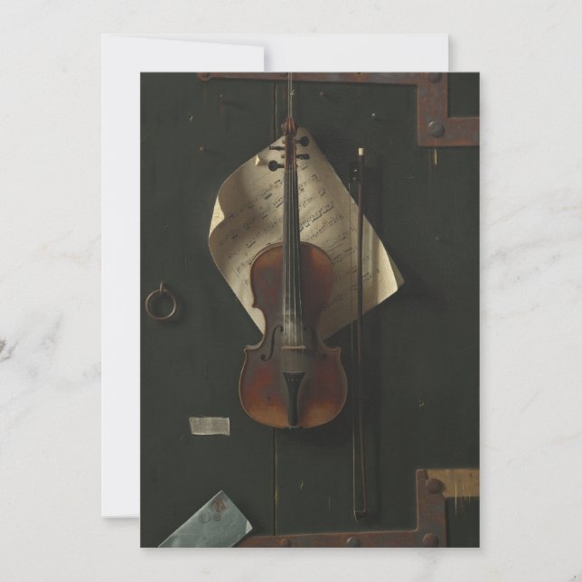 William Harnett The Old Violin Inbjudningar (Framsida)