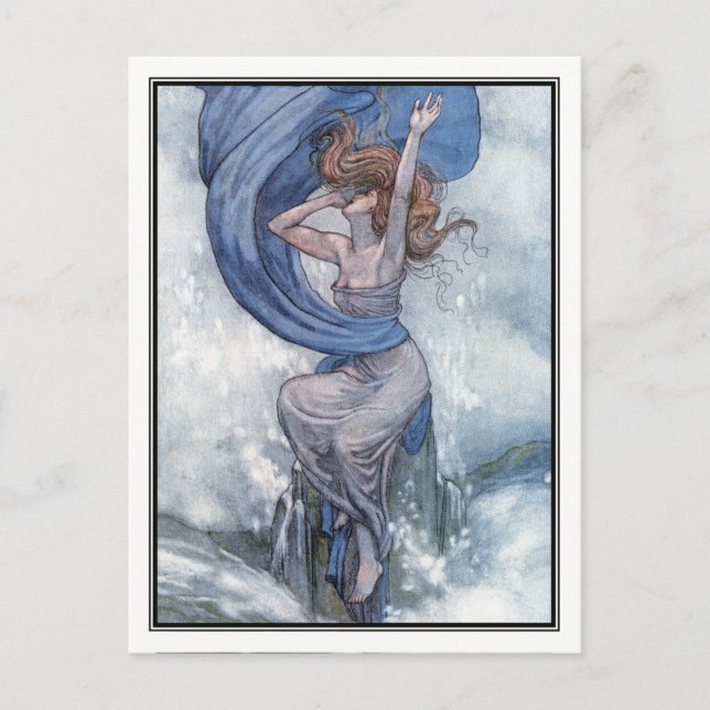 William Heath Robinson - A Sång på engelska Vykort (Framsida)