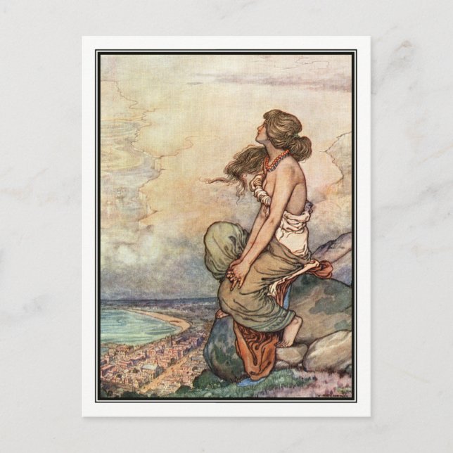 William Heath Robinson - A Sång på engelska Vykort (Framsida)