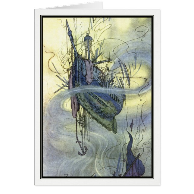 William Heath Robinson - en sång av engelskaet Hälsningskort (Framsidan)