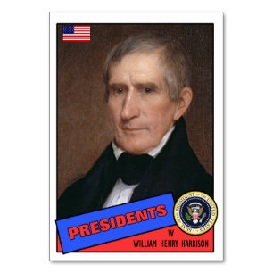 William Henry Harrison Basebollkort Bordsnummer
