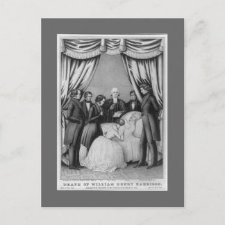 William Henry Harrison Dödssäng Vykort