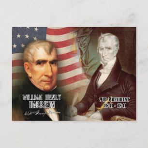 William Henry Harrison - USA:s nionde president Vykort