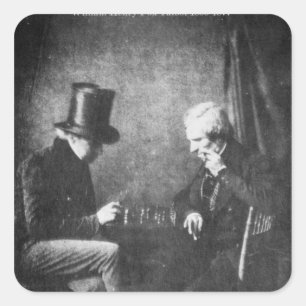 William Henry räv Talbot Fyrkantigt Klistermärke
