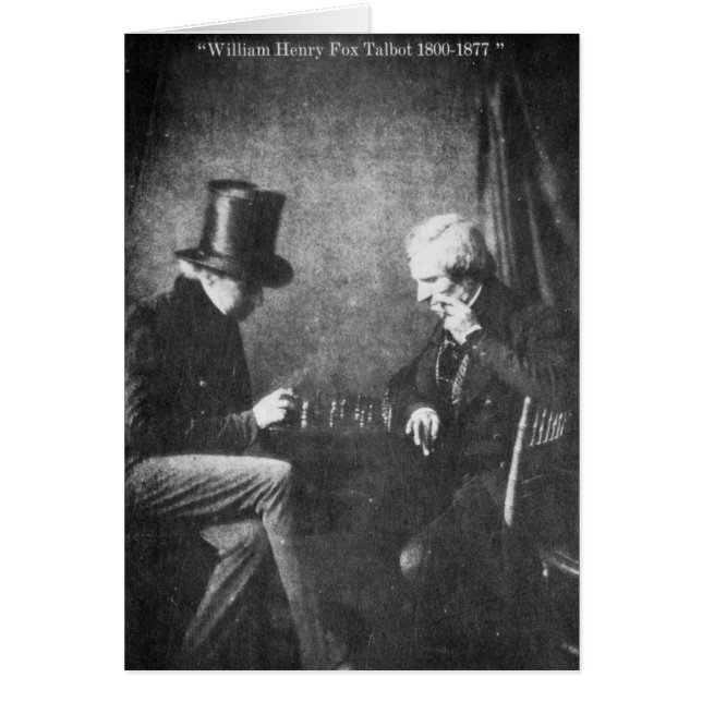 William Henry räv Talbot Hälsningskort (Framsidan)