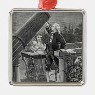 William Herschel upptäcker planet Uranus Julgransprydnad Metall